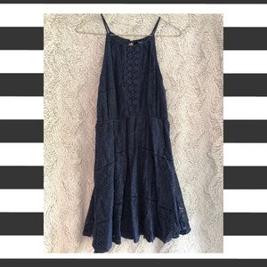 Navy Lace Dress